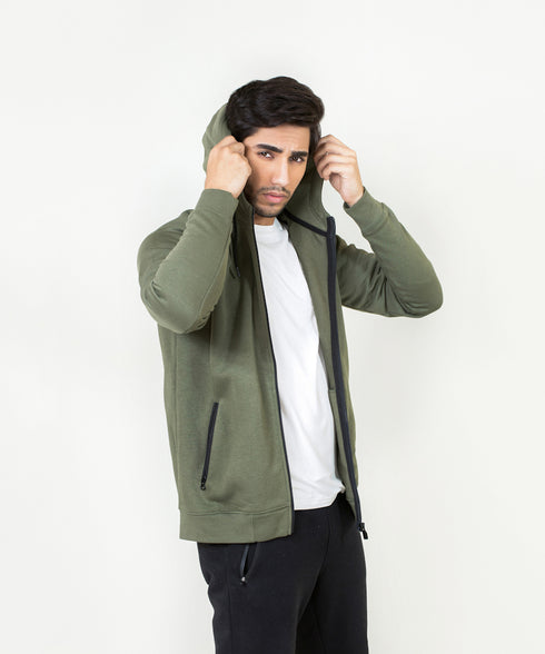Men's Basic Zipper Hoodie